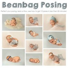 baby beanbag posing instructions for newborn babies