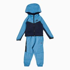 Nike Kid's Tech Fleece Outfit - Color: Aegron Storm - Tops and Bottoms USA - Tech Fleece Outfit, Fleece Outfit, Tops And Bottoms, Outfit Design, Trendy Outfit, Tech Fleece, Nike Kids, Look Cool, Nike Sportswear