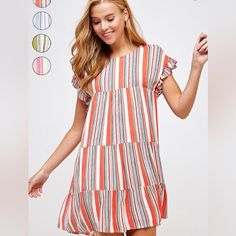 Calling All Auburn Fans. This Dress Is Perfect For Cheering On The Tigers!! It’s A Flowy, Tiered Design And Tends To Run A Tad Bit Oversized. If You Are In Between Sizes, You Can Size Down Orange Short-sleeved Mini Dress For Day Out, Orange Short Sleeve Mini Dress For Day Out, Orange Short Sleeve Summer Mini Dress, Summer Orange Mini Dress With Short Sleeves, Orange Short Sleeve Mini Dress For Brunch, Orange Mini Dress With Short Sleeves For Brunch, Dresses Orange, Tier Dress, Large Dress