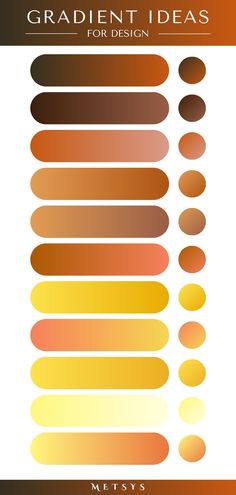 a poster with different colors and shapes on it, including oranges, yellows, browns