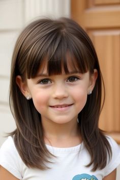 27+ Easy Kids Hairstyles for School 10 Kids Shoulder Length Hairstyles, Bangs On Girls Kids, Girls Short Haircut Kids Shoulder Length, Haircuts For 5 Year Girl, Bangs For Little Kids, Medium Length Girls Haircut Kids, Children's Haircuts Girl, Kids Haircuts With Bangs, Girl Haircut With Bangs Kids