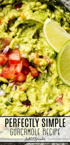 closeup of a bowl of guacamole with lime wedges and text overlay that reads perfectly simple guacamole recipe Easy Guacamole Recipe, Best Guacamole, Guacamole Recipe Easy, Best Guacamole Recipe, Easy Guacamole, Homemade Guacamole, Guacamole Recipe, Family Dinner Recipes, Fresh Ingredients