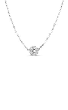 Roberto Coin 18k White Gold & Diamond Pois Moi Necklace 8882616AWCHX. Approx 0.33 TCW Diamond. White Gold And Diamond Finish. Diamond Accessories, Daisy Necklace, Heart Necklace Diamond, Pearl And Diamond Earrings, Roberto Coin, Cushion Diamond, Daisy Earrings, Square Diamond, Oval Cut Diamond