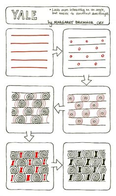 a diagram showing how to use yarn in the process of making an ornament