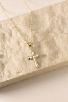 CROSS NECKLACE

Strong in faith, abiding in love, this meaningful cross necklace expresses her inner beliefs. The cross necklace is completely outlined with shimmering cubic zirconia accents.
It is perfect for every occasion and everyday use


Our products are carefully prepared by our company from 925 Sterling silver. We offer you years of experience, product and service quality. River Edge, Necklace Cross, Cross Pendant, Necklace Etsy, Cross Necklace, Cubic Zirconia, Ships, Pendant