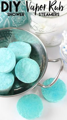 Vapor Rub Shower Melts, Diy Vapor Rub, Vicks Shower, Shower Steamers Diy, Shower Melts, Bath Boms, Bath Melts, Vapor Rub, Sinus Pressure