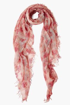 Cashmere and Silk Scarf Mauve French Floral Light Pink French, Pink French, French Floral, Chan Luu, Fringe Trim, Christmas Dress, Cashmere Scarf, Girls Accessories, Silk Scarf