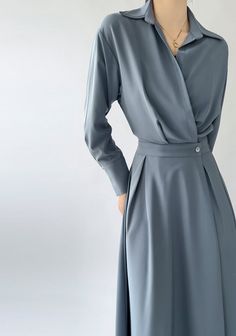 Midi Black Dress Wrap Dress Shirt Dress Designer Dress by - Etsy Fall V-neck Midi Dress For Office, Fall A-line Midi Dress For Office, Semi-formal Long Sleeve Dress For Spring, Chic Long Sleeve Semi-formal Fall Dress, Chic Long Sleeve Dress For Semi-formal Fall Occasions, Office Midi Dress In Solid Color, Spring Office Midi Dress, Solid Color Fall Evening Midi Dress, Elegant Maxi Shirt Dress For Work