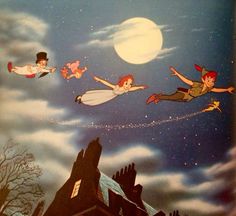 an image of children flying in the sky