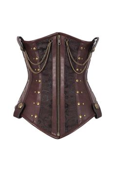 Hurry and Get Best Quality Steampunk Corsets Plus Size from Us Red Corset Costume, Ren Fair Outfit Ideas, Ren Fest Outfits, Corset Brown, Fair Outfit Ideas, Steampunk Corset Dress, Robecca Steam, Monster High Fashion, Best Waist Trainer