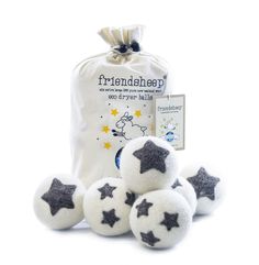 Stars Galore Eco Dryer Balls Plastic Free Life, Liquid Fabric Softener, Free Yarn, Yarn For Sale, Handmade Fair, Organic Fabric, Lace Weight Yarn, Wool Dryer Balls, Dryer Balls