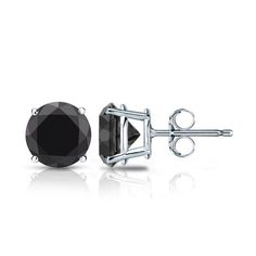 These are the nicest black stud earrings on the market, If you're looking for a strong life lasting set of fine black onyx stud earrings then look no further. These are made with the strongest 14k gold color of your choice and top quality black onyx with a metallic luster. * Black Onyx is known to be rivaled by Black diamond for their appearances are equal in quality of look and quality of luster. * In Feng Shui, the color black is associated with wealth and wisdom. It represents flexibility and Gift Black Diamond Round Earrings, Gift Round Black Diamond Earrings, Black Diamond Earrings For Gift, Internally Threaded Black Sterling Silver Earrings, Stud Earrings Black, Black Diamond Earrings Studs, Black Diamond Studs, Earrings White Gold, Black Stud Earrings