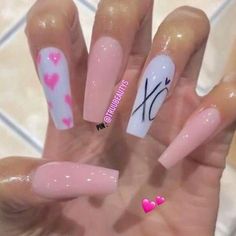 Nails Valentine, French Pedicure, Gel Pedicure, Valentines Day Nails, Nails Valentines, Nail Designs Valentines, Coffin Nails Long