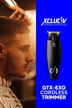 Introducing the GTX-EXO Cordless Li Trimmer: the perfect blend of classic performance and next-level precision. Featuring the new GTX-Z blade and a powerful lithium-ion battery, it offers over 100 minutes of runtime on a single charge. With cord/cordless operation and a sleek design, it's the ultimate tool for precision detailing. #Grooming #BarberTools #PrecisionTrimming Shaved Design, Straight Razor, Sleek Design, Exo, Gap, Sleek