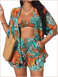 [SponsoredPost] Prices May Vary. Fabric: Fabric Has Non Stretch, Soft And Comfortable To Wear Feature: Tropical Print, Half Sleeve, Crop Cami Top, Tie Waist Shorts Set, 9 Piece Outfit Care: Machine Washable With Cold Water/Hang To Dry Occasions: Beach/ Vacation/ Cruise/ Pool/ Concert/ Causal Wear Etc, Perfect For Summer Notice: Please Select Your Size According To Size Guide In The Third Image Before Ordering #summerwearforwomenbeachoutfits