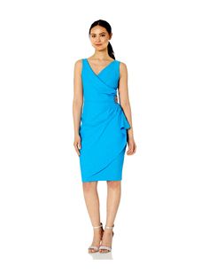 ALEX EVENINGS Womens Regular Slimming Short Ruched Dress, Alex Evenings, Ruched Dress, For Free