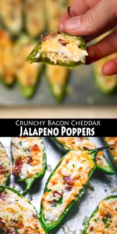 jalapeno poppers are stuffed with bacon and cheese