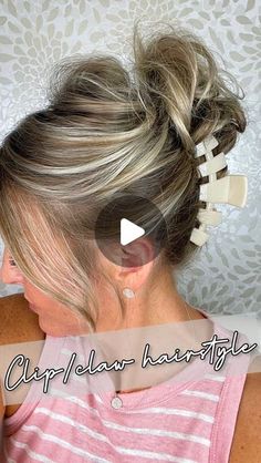 Short Fine Hair Updo, How To Bun, Easy Messy Hairstyles, Ashley Erickson, Fine Hair Updo, Medium Hair Up, Messy Bun For Short Hair, Easy Hair Up, Short Hair Updo Tutorial