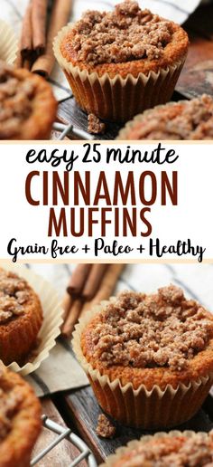 cinnamon muffins on a cooling rack with cinnamon sticks and cinnamon in the background