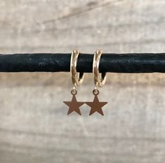 Druzy Bracelet, Earring Trends, Tiny Star, Vermeil Jewelry, Huggie Earrings, Unique Gemstones, Etsy Jewelry, Gold Filled Jewelry, Jewelry Earrings Hoops