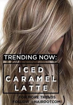 Iced Caramel Latte, Hairstyles Beach, Beach Hairstyles For Long Hair, Gorgeous Hair Color, Caramel Latte, Caramel Highlights, Blonde Hair Shades, Beauty Hair Makeup, Hair Summer