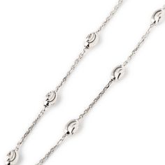 Add something sparkly to your ankle with this minimal anklet. Tiny Diamond cut beads on a delicate chain. .925 Sterling Silver Italian Diamond Cut Chain, 1mm Hypoallergenic, lead and nickel free Length: 9-10in (23-25.3cm) Chain Thickness 1mm Lobster clasp closure Handcrafted in NYC #ANK007 Silver Elegant Anklets For Everyday Wear, Elegant Silver Anklets For Everyday, Silver Bracelets With Delicate Oval Link Chain, Elegant Beaded Chain Anklets, Elegant Silver Anklets With Round Beads, Minimal Anklet, Bead Anklet, Tiny Diamond, Beaded Anklets