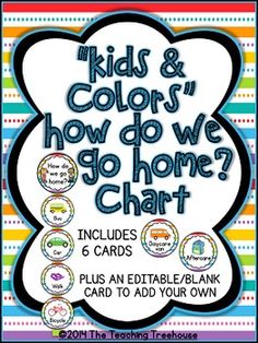 a poster with the words, just colors how do we go home? chart on it