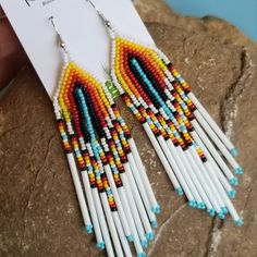 Diy Seed Bead Earrings, Beach Jewelry Boho, Island Jewelry, Glass Bead Earrings, Beach Island, Seeded Glass, Jewelry Boho, Boho Festival, Seed Bead Earrings