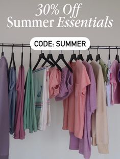 Today ONLY! Shop 30% off your Summer essentials 💗 Use code: SUMMER at checkout 💸 Today Only, Summer Essentials, Wardrobe Rack