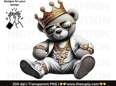 Crown Clip Art, Disney Swag, Birthday King, Swag Wallpaper, King King, Teddy Bear Design, Cartoon Artwork, King Crown, Design Birthday