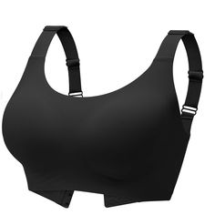 PRICES MAY VARY. Super Smooth & Breathable - Made of 55% Nylon and 45% Spandex. Super stretch and comfortable, breathable and no odor. Our bra will perfectly gentle to your skin and will not compress your chest, no restraint. It feels like you are not wearing anything. It is also washable and durable, and will not deform after washing. Double Soft Support - With the "W" shape and 3D Cup shape support design, soft and powerful. Our bra provides full coverage and high support for you, which can pr Supportive Bras, Bra Plus Size, Bra Extender, Sleep Bra, Comfy Bra, Support Design, Lounge Lingerie, Full Coverage Bra, Yoga Bra