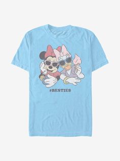 Disney Character Print Summer T-shirt, Summer Minnie Mouse Short Sleeve T-shirt, Disney T-shirt For Summer Fan Merchandise, Disney Fan Merchandise T-shirt For Summer, Summer Disney Fan Merchandise T-shirt, Summer Themed T-shirt For Disney Fan Events, Themed Summer T-shirt For Disney Fan Events, Minnie Mouse Short Sleeve T-shirt For Disney Trips, Disney Character Print T-shirt For Summer