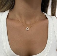 The Star of David is a hexagram, formed by two intertwined triangles. Known in Hebrew as the Shield of David, it's a symbol of Jewish identity and Judaism. The chain and pendant made of sterling silver 925 or gold plating  Pendant size : 10 mm The necklace will arrive gift-wrapped and packed in a padded envelope to maintain the product Thank you for your interest. Please check out our other items and be sure to add us to your favorites! https://www.etsy.com/il-en/shop/Limajewelry We look forward to the opportunity of serving you. Jewish Jewelry Necklaces, Magen David Necklace, Jewish Star Necklace, Star Of David Necklace, Jewish Star, Chain And Pendant, Jewish Jewelry, Star Of David Pendant, Classy Jewelry