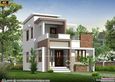 this is a small modern style house in india