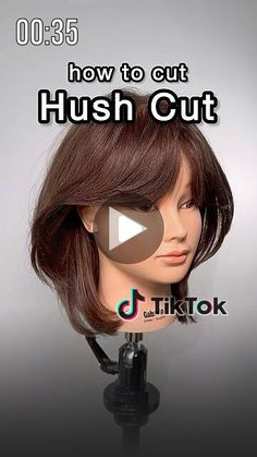 +Gilad Hair Video Education on Instagram "Hush Cut ️ This step-by-step tutorial shows how to cut a Hush Cut on short hair. We create curtain bangs and use a ghost layering technique to create lots of air layers with whispy ends. Have your clients been asking you for Hush cuts yet This result is softer vs a more structured Wolfcut. Slice in to the hair to remove blunt lines for that perfect whispy layer look. Styled with @kenraprofessional Luxe Shine Oil and Texture Spra Wolfcut Hair With Curtain Bangs, Hush Cut On Short Hair, Short Hair Cut Layer, How To Have Bangs, Hush Cut For Short Hair, How To Cut Hush Cut, Hush Short Haircut, Hush Haircut Medium Length, Hushcut Haircut Short