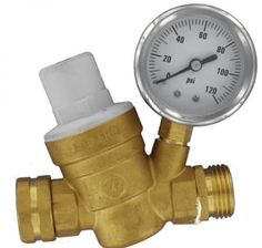 the pressure gauge is attached to the valve