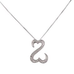 10K White Gold Diamond Touching Heart Charm Box Link Chain Necklace. This elegant piece features a charming heart-shaped pendant, delicately touched by genuine diamonds, suspended from a classic box link chain. Crafted with precision and grace, this necklace is a perfect accessory for adding a touch of luxury to any outfit.Weight: 3.5 gMaterial: 10K White Solid GoldType: Box Link ChainLength: 24"Diamond: 33 x 0.0067Ctw=0.22CtwColor and Clarity: H/SI2Total Carat Weigth: 0.22CtwFor more of our jew Elegant Heart Pendant Necklace With Box Chain, Fine Jewelry Anniversary Diamond Necklace With Box Chain, Elegant Necklace With Heart Pendant And Box Chain, Diamond Necklace With Box Chain For Anniversary, Elegant Diamond Heart Pendant Necklace Anniversary Gift, Elegant Heart Pendant Diamond Necklace For Anniversary, Elegant Heart Necklace With Box Chain, Anniversary Heart Pendant Necklace With Box Chain, Phone Items