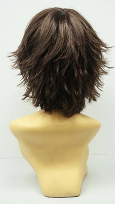 Brown Cosplay, Short Shag Hairstyles, Short Layered, Curly Bob Hairstyles, Trending Hairstyles, Short Hair With Layers, Cosplay Wig, Short Bob Hairstyles