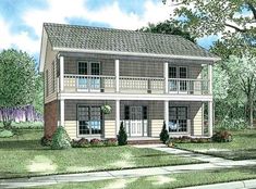 this is an artist's rendering of the two - story house plans for homes