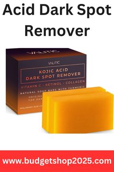 GOT RID OF DARK SPOTS FOR GOOD! Dark Spot Corrector: Original Japanese Complex for Dark Spots Correction, our soap promotes a balanced, more even tone & a healthy glow; You can use this for your face, hands, neck, bikini area, inner thighs & underarms Vitamin C Retinol, 30th Birthday Ideas For Women, Dark Spot Remover, Spot Remover, Dark Spot Corrector, Natural Bar Soap, Remove Dark Spots, Kojic Acid, Soap Bars