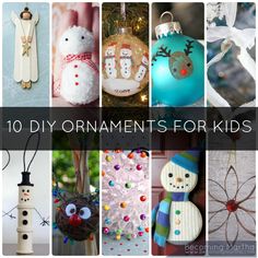 10 diy ornaments for kids to make