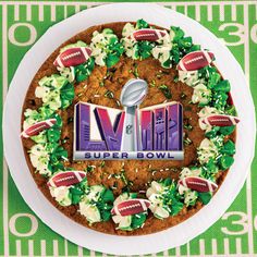 Super Bowl Cookie Cake - Sweet E's Bake Shop - The Cake Shop Super Bowl Cookie Cake, Super Bowl Cookies, Confetti Cookies, Buttercream Fondant, Cookie Cake Birthday, Perfect Chocolate Chip Cookies, Bakery Box, Cookie Flavors, Cake Delivery