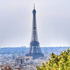 the eiffel tower towering over the city of paris