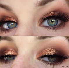 Copper Smokey Eye, Smokey Eye Makeup Look, Makeup And Hairstyle, Skincare Hacks, Dry Skin Patches, Happy Skin, Natural Eye Makeup, Soften Skin, Blue Eye Makeup