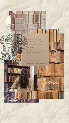 Aesthetic Book Lover Wallpaper Inspired Wallpaper Iphone, Iphone Wallpaper Books, Book Wallpaper Aesthetic, Reading Wallpaper, Wallpaper Books, Inspired Wallpaper, Wallpaper Themes, Wallpaper Iphone Wallpaper, Book Wallpaper