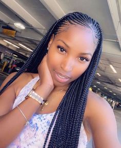 Half Cornrows, Lemonade Braids Hairstyles, Cornrows Braids For Black Women, Braided Hairstyles For Black Women Cornrows, Big Box Braids Hairstyles, Feed In Braids Hairstyles, African Hair Braiding Styles, Box Braids Hairstyles For Black Women