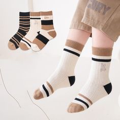 Make dressing fun and comfortable for your little ones with our Kids Unisex Embroidery Pattern Comfortable Crew Socks Set. These cozy socks come in a variety of playful patterns and are made with soft, breathable fabric for all-day wear. Perfect for any active child, they offer both style and comfort in one set. COLOR Black, Pink, Blue, Green, Light Green, Beige, Apricot, Coffee GENDER Unisex MATERIAL Cotton, Spandex, Nylon (Chinlon) PATTERN Striped, Letters, Cartoon SEASON Spring, Autumn, Winte Cute Winter Non-slip Socks, Playful Non-slip Cotton Socks, Cute White Non-slip Socks, White Socks For Playtime, Cute White School Socks, Cotton Socks For Winter Playtime, Cute Cotton Socks For Playtime, Comfortable Socks For Winter Playtime, Comfortable Winter Socks For Playtime