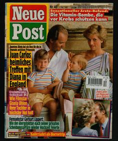 the front page of news post with an image of two adults and one child on it