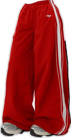 Red Winter Sports Pants, Red Sports Pants For Winter, Red Wide Leg Winter Pants, Rave Festival Outfits, Rave Festival, Casual Sport, Winter Casual, Womens Fall, Festival Outfits