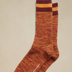 A Soft Sock In A Breathable Cotton Blend With Rib-Knit Openings And Angled Toe Seams For A Better, More Comfortable Fit. Fits Men's Shoe Sizes 8-12. 91% Cotton, 8% Polyester, 1% Spandex. Casual Multicolor Fall Socks, Multicolor Cotton Socks For Fall, Casual Warm Knit Socks, Casual Multicolor Knitted Socks, Casual Warm Multicolor Socks, Casual Brown Socks For Fall, Casual Soft Knit Socks For Fall, Casual Orange Socks For Winter, Casual Orange Winter Socks